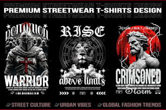 create streetwear t shirt design for urban culture