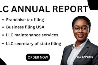 file your annual report, franchise tax, and maintain your llc compliance