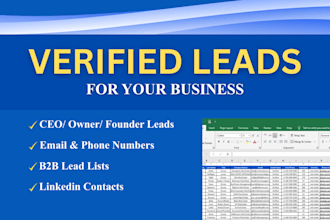 do b2b lead generation, targeted email list building, prospect list building