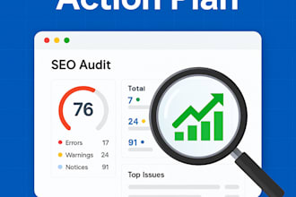 create comprehensive SEO audit action plan