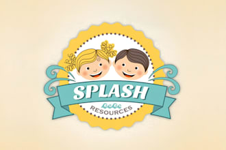 do modern daycare, childcare, baby shop, preschool and kids logo design