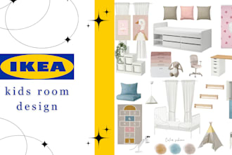 design a mood board and a shopping list for your kids room