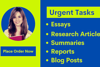 urgent essay writing, summary, research article, paper