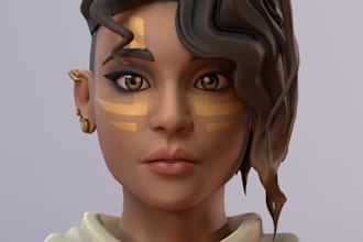 do 3d character design creature concept models realistic 3d game character
