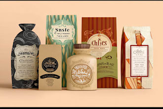 design product label and packaging for you