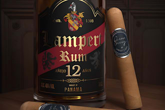 do modern cigar label, cigar band, cigar ring and cigar box logo design