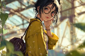 draw beautiful anime art illustration