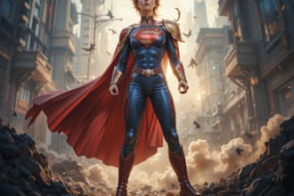 made a amazing superhero character for you