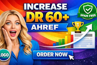 increase website domain rating DR 60 ahref