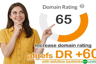 increase website domain rating DR 60 ahref