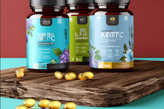 do product label design and supplement label design