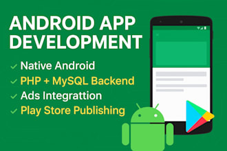 develop a professional android app with backend ads integration