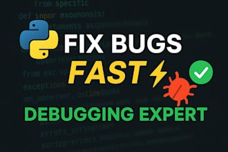 fix python errors, debug code, and optimize your scripts