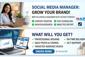 manage social media account