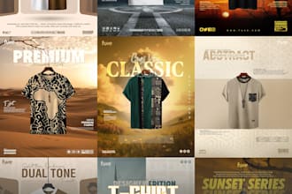 design clothing ads, fashion flyers, posters and social media posts