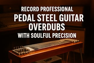record professional pedal steel guitar overdubs with soulful precision