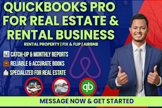 quickbooks bookkeeping for rental property, real estate, fix and flip business