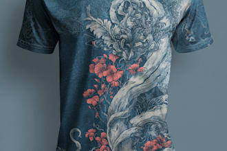 make vintage surf and beach t shirt