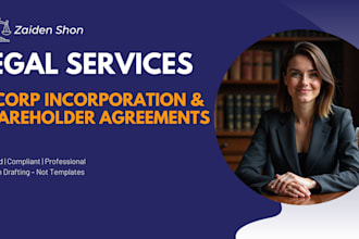 draft c corp incorporation documents and shareholder agreements