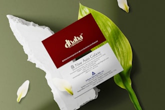 design clean business card or stationery