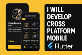 develop cross platform mobile apps using flutter and dart