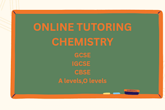 tutor you online igcse,gcse,a level,o level,high school,cbse chemistry