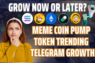 grow token holders, meme coin promotion, crypto telegram promotion, solana token