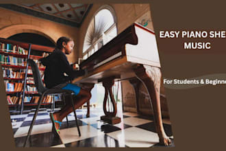 arrange and transpose easy piano sheet music for students and beginners