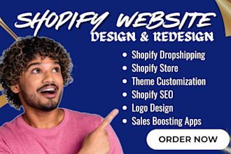 create a professional shopify website or shopify dropshipping store