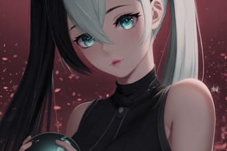 draw premium anime fan art with custom backgrounds