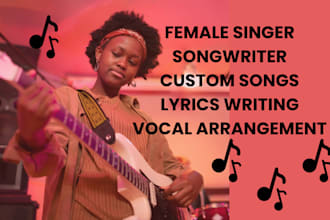 be your professional female singer and song writer