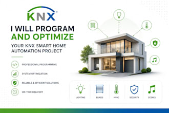study, design and program any home automation knx project