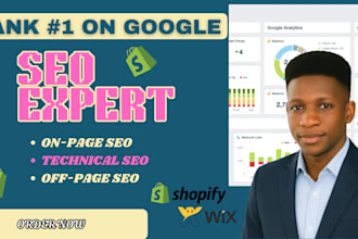 do complete SEO on shopify websites, squarespace, and wix