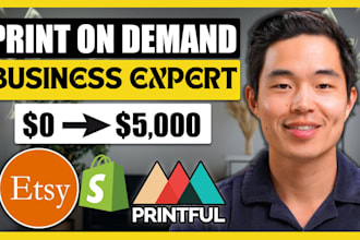 create a niche etsy print on demand store with winning products and SEO setup