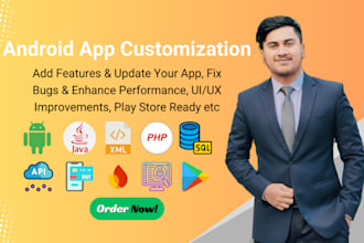 do android app customization, add features and update your app