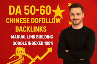 provide high authority chinese backlinks for google ranking