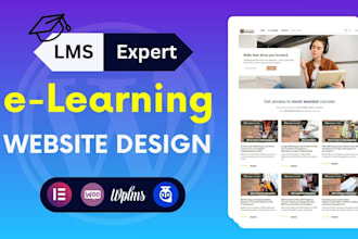 create and develop a wordpress elearning lms website