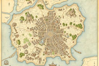 do all type of map fantasy map, vector map design, city map, hand drawn map