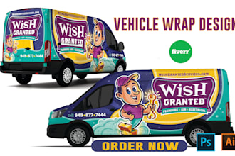 create vehicle wrap, car wrap, truck wrap, van wrap, trailer wrap designs
