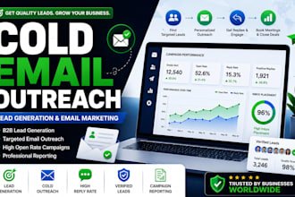 do cold email outreach for b2b lead generation and email marketing