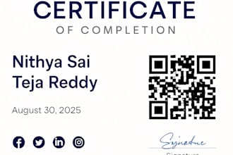 create digital certificates with qr code and verification