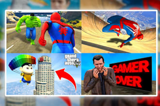 make gta 5 youtube thumbnail gaming for u