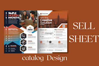 do sell sheet catalog design price list flyer design  price and line sheet