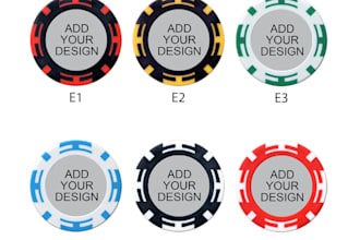 do professional poker chip or poker logo design for your business