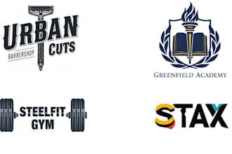 create professional minimalist logo for your local bussiness