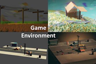 do game environment  modelling and texturing for game development