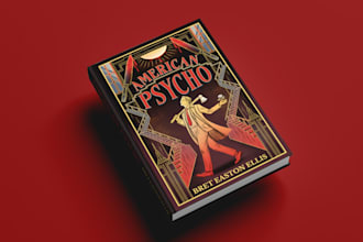 create custom thriller and crime book cover illustration