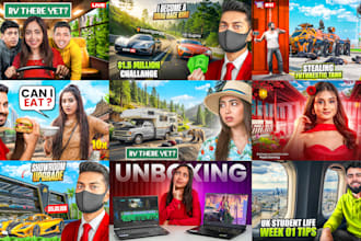 design eye catching trading, finance, crypto, thumbnails