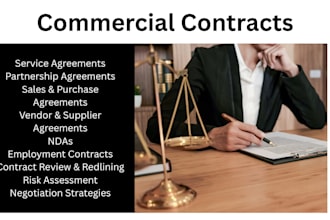 draft and review commercial contracts for your business