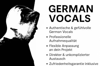 sing your song or jingle in german